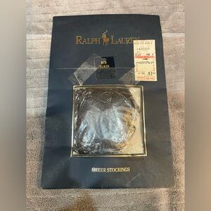 Ralph Lauren Sheer Pantyhose Black-Size A-B Vintage